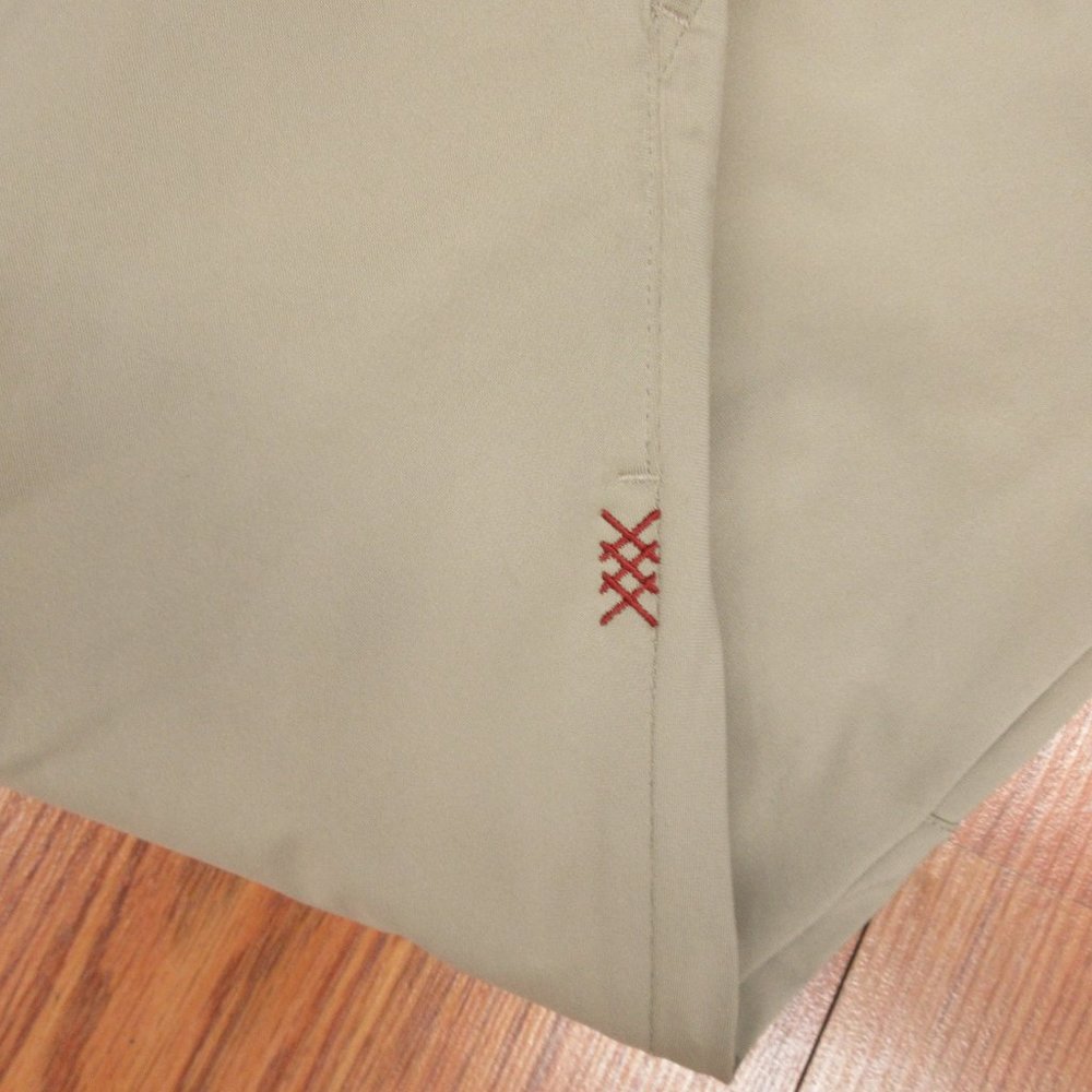 36x30 RHONE REGULAR FIT Mens GOLF PANTS POLYESTER KHAKI Sz 36W x 30L - Picture 2 of 6